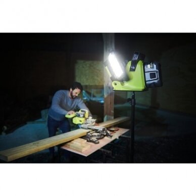 Akumuliatorinis hibridinis prožektorius Ryobi RLPH18-0, 18-230V, (be akum. ir krov.) 2 Akumuliatorinis hibridinis prožektorius Ryobi RLPH18-0, 18-230V, (be akum. ir krov.) 2