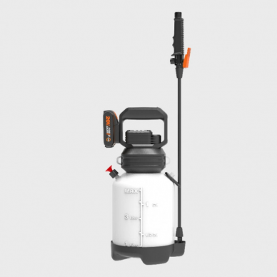 Akumuliatorinis purkštuvas WG829E.9, korpusas be akum., Worx 1 Akumuliatorinis purkštuvas WG829E.9, korpusas be akum., Worx 1