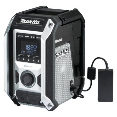 Akumuliatorinis Radijas Makita DMR114B su Bluetooth, Aux, USB 1 Akumuliatorinis Radijas Makita DMR114B su Bluetooth, Aux, USB 1