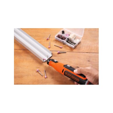 Akumuliatorinis Rankinis frezeris, 7.2V BCRT8I-XJ, Integruotas Akumuliatorius 1,5 AH, Black&Decker 2