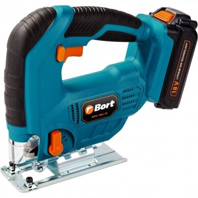 Akumuliatorinis siaurapjūklis Bort BPS-18Li-Q, 18V, 2x1.5Ah 1 Akumuliatorinis siaurapjūklis Bort BPS-18Li-Q, 18V, 2x1.5Ah 1