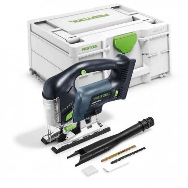 Akumuliatorinis siaurapjūklis CARVEX Festool PSBC 420 EB-Basic, 18 V, (be akum. ir krov.) (576530) Akumuliatorinis siaurapjūklis CARVEX Festool PSBC 420 EB-Basic, 18 V, (be akum. ir krov.) (576530)