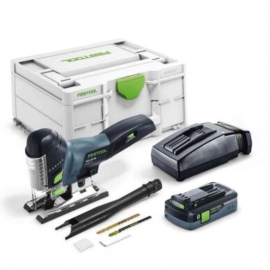Akumuliatorinis siaurapjūklis CARVEX Festool PSC 420 HPC 4,0 EBI-Plus, 18 V, 4,0 Ah, (576525) Akumuliatorinis siaurapjūklis CARVEX Festool PSC 420 HPC 4,0 EBI-Plus, 18 V, 4,0 Ah, (576525)