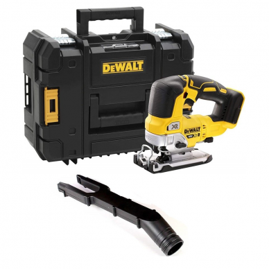 Akumuliatorinis siaurapjūklis DeWalt DCS334NT-XJ, 18 V, (be akum. ir krov.) Akumuliatorinis siaurapjūklis DeWalt DCS334NT-XJ, 18 V, (be akum. ir krov.)