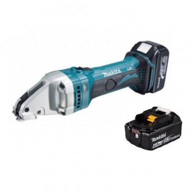 Akumuliatorinės skardos žirklės Makita DJS161RMJ, 18V, 2x4,0Ah (be krov.) Akumuliatorinės skardos žirklės Makita DJS161RMJ, 18V, 2x4,0Ah (be krov.)