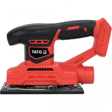 Akumuliatorinis šlifuoklis Yato, 18 V, (be akum. ir krov.) 1 Akumuliatorinis šlifuoklis Yato, 18 V, (be akum. ir krov.) 1