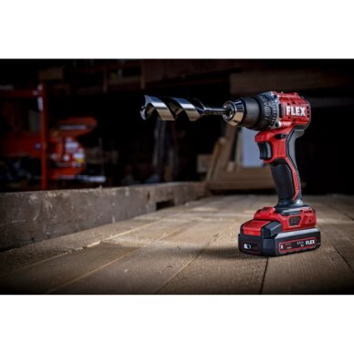 Akumuliatorinis smūginis gręžtuvas FLEX PD 2G 18,0V LD 2x2,5Ah 4