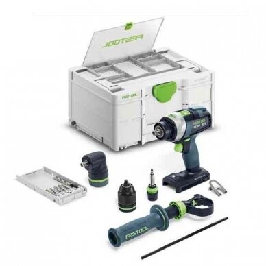Akumuliatorinis smūginis gręžtuvas-suktuvas QUADRIVE Festool TPC 18/4 I-Basic-Set, 18 V, (be akum. ir krov.), (577625) Akumuliatorinis smūginis gręžtuvas-suktuvas QUADRIVE Festool TPC 18/4 I-Basic-Set, 18 V, (be akum. ir krov.), (577625)