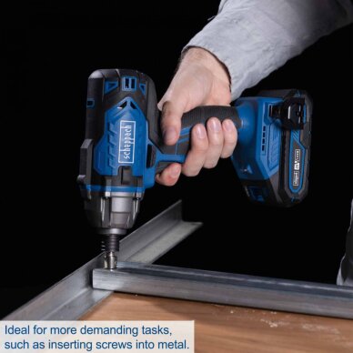 Akumuliatorinis smūginis suktuvas C-ID180-X 20V, set S (2Ah + charger), Scheppach 3