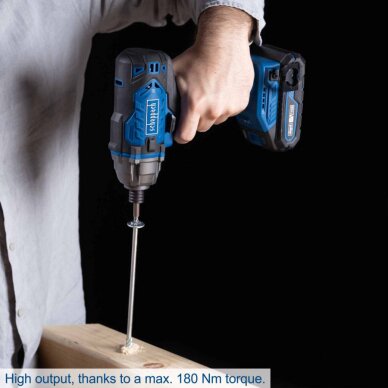 Akumuliatorinis smūginis suktuvas C-ID180-X 20V, set S (2Ah + charger), Scheppach 5