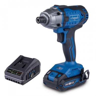 Akumuliatorinis smūginis suktuvas C-ID180-X 20V, set S (2Ah + charger), Scheppach Akumuliatorinis smūginis suktuvas C-ID180-X 20V, set S (2Ah + charger), Scheppach
