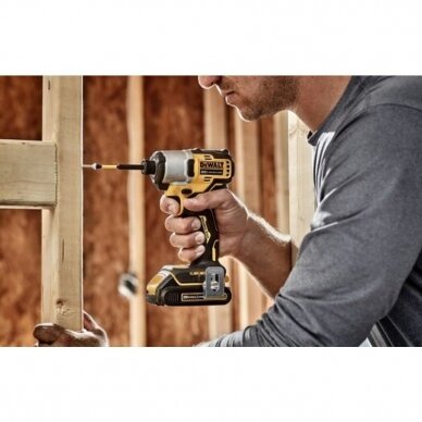 Akumuliatorinis smūginis suktuvas Dewalt DCF840N-XJ, 18 V, (be akum. ir krov.) 1