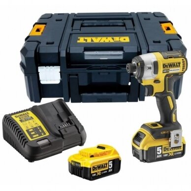 Akumuliatorinis smūginis suktuvas DeWALT DCF887P2-QW 18V 2x5.0Ah Akumuliatorinis smūginis suktuvas DeWALT DCF887P2-QW 18V 2x5.0Ah