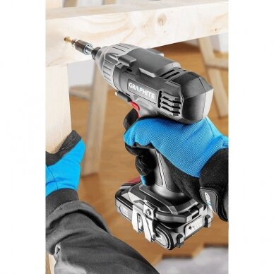 Akumuliatorinis smūginis suktuvas GRAPHITE 58G012, 18V 1 Akumuliatorinis smūginis suktuvas GRAPHITE 58G012, 18V 1