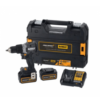 Akumuliatorinis smūginis suktuvas-gręžtuvas DeWalt DCD85MP2T, 18 V, 2x5.0 Ah Akumuliatorinis smūginis suktuvas-gręžtuvas DeWalt DCD85MP2T, 18 V, 2x5.0 Ah