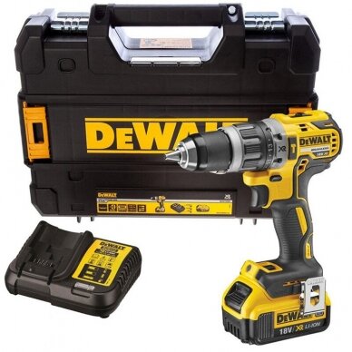 Akumuliatorinis smūginis suktuvas-gręžtuvas DeWalt DCD778L2T-QW, 18 V, 2x3.0 Ah Akumuliatorinis smūginis suktuvas-gręžtuvas DeWalt DCD778L2T-QW, 18 V, 2x3.0 Ah
