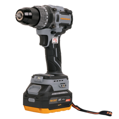 Akumuliatorinis suktuvas - gręžtuvas ProCraft CD20A, 20 V, 4.0 Ah Akumuliatorinis suktuvas - gręžtuvas ProCraft CD20A, 20 V, 4.0 Ah