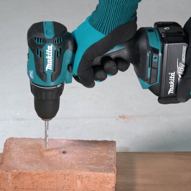 Akumuliatorinis smūginis suktuvas-gręžtuvas Makita  DHP490SF1J, 18V, 1x3.0Ah 5