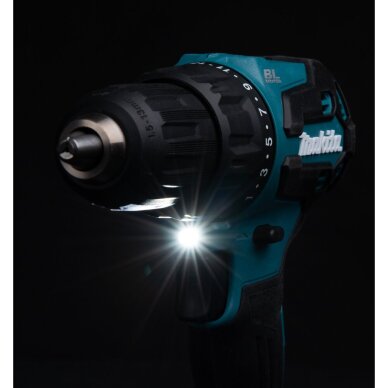Akumuliatorinis smūginis suktuvas-gręžtuvas Makita DHP490Z, 18V (be akum. ir krov.) 6