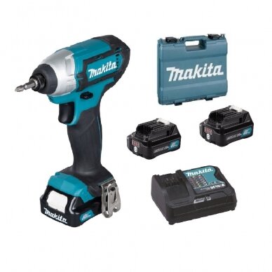 Akumuliatorinis smūginis suktuvas Makita TD110DSAE, 10,8-12V, 2x2.0Ah Akumuliatorinis smūginis suktuvas Makita TD110DSAE, 10,8-12V, 2x2.0Ah