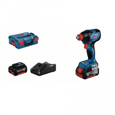 Akumuliatorinis smūginis suktuvas / veržliasūkis Bosch GDX 18V-210 C, 2x5.0 Ah, GAL 18V-40, LB Akumuliatorinis smūginis suktuvas / veržliasūkis Bosch GDX 18V-210 C, 2x5.0 Ah, GAL 18V-40, LB