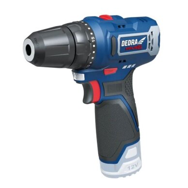 Akumuliatorinis smūginis suktuvas–gręžtuvas Dedra DED7310T01, 12V, 2,0Ah 1