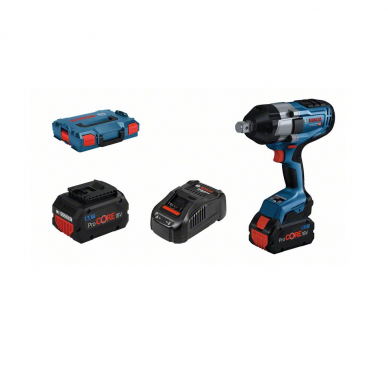 Akumuliatorinis smūginis veržliasūkis Bosch GDS 18V-1050 H, LB 2x5.5PrC, 1880CV Akumuliatorinis smūginis veržliasūkis Bosch GDS 18V-1050 H, LB 2x5.5PrC, 1880CV