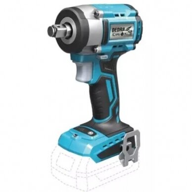 Akumuliatorinis smūginis veržliasūkis Dedra DED7153, 18 V, (be akum. ir krov.) 1 Akumuliatorinis smūginis veržliasūkis Dedra DED7153, 18 V, (be akum. ir krov.) 1