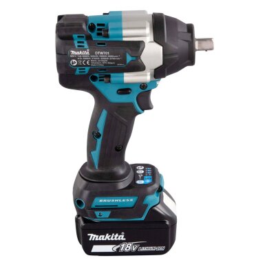 Akumuliatorinis smūginis veržliasukis MAKITA DTW701RTJ, 18V, 1/2", 700/1000 Nm 8