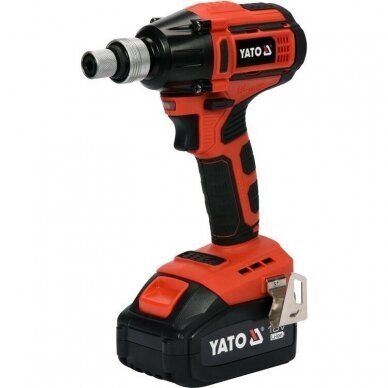 Akumuliatorinis smūginis veržliasūkis Yato, 3Ah, 250Nm, 18V 3 Akumuliatorinis smūginis veržliasūkis Yato, 3Ah, 250Nm, 18V 3