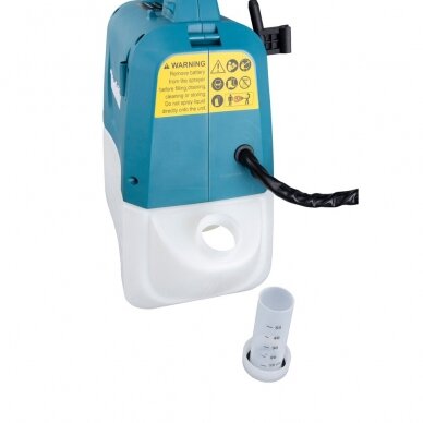 Akumuliatorinis sodo purkštuvas MAKITA DUS054Z, 5L, 18V, 6,0Ah su diržu 7 Akumuliatorinis sodo purkštuvas MAKITA DUS054Z, 5L, 18V, 6,0Ah su diržu 7