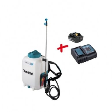 Akumuliatorinis sodo purkštuvas MAKITA DUS158SG, 18V, 6,0Ah Akumuliatorinis sodo purkštuvas MAKITA DUS158SG, 18V, 6,0Ah