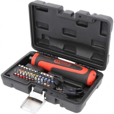 Akumuliatorinis suktuvas eMONSTER,  komplektas su 1/4´´ antg, KS Tools 1