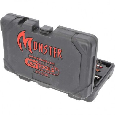 Akumuliatorinis suktuvas eMONSTER,  komplektas su 1/4´´ antg, KS Tools 2