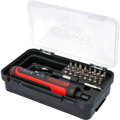 Akumuliatorinis suktuvas eMONSTER,  komplektas su 1/4´´ antg, KS Tools
