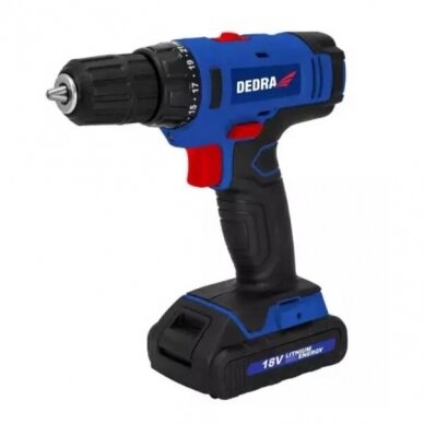 Akumuliatorinis suktuvas-gręžtuvas Dedra DED7880 18V,Li-Ion 1.5Ah 1 Akumuliatorinis suktuvas-gręžtuvas Dedra DED7880 18V,Li-Ion 1.5Ah 1