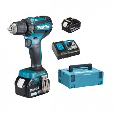 Akumuliatorinis suktuvas-gręžtuvas Makita DDF485RFJ, 18V, 2x3,0Ah Akumuliatorinis suktuvas-gręžtuvas Makita DDF485RFJ, 18V, 2x3,0Ah