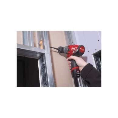 Akumuliatorinis suktuvas-gręžtuvas MILWAUKEE M12 FPDXKIT-202X, 12 V, 2x2,0 Ah 8