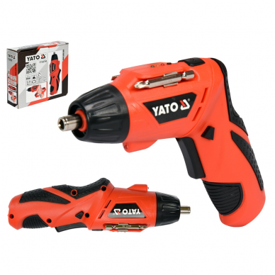 Akumuliatorinis suktuvas Yato, 3,6 V, 1,3 Ah Akumuliatorinis suktuvas Yato, 3,6 V, 1,3 Ah