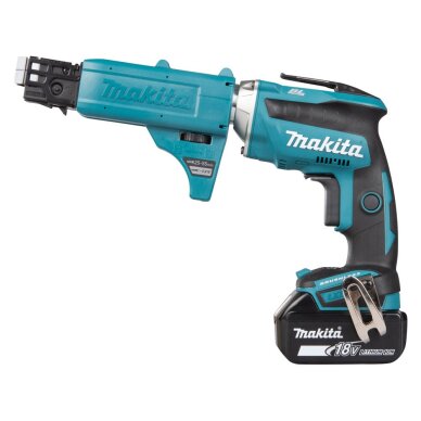 Akumuliatorinis suktuvas Makita DFS452TJX2, 18V, 2X5.0Ah (medvaržčių sukimui) 3