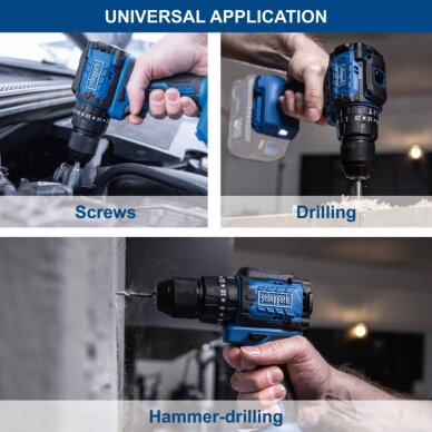 Akumuliatorinis suktuvas/gręžtuvas BC-CD50SC-X, korpusas, Scheppach 2