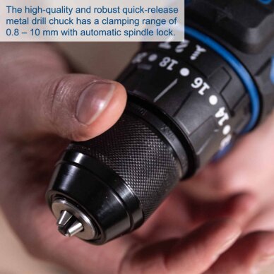 Akumuliatorinis suktuvas/gręžtuvas BC-CD50SC-X, korpusas, Scheppach 5