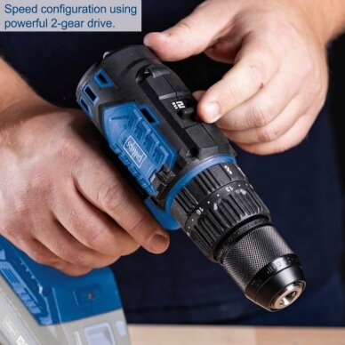 Akumuliatorinis suktuvas/gręžtuvas BC-CD60-X 20V, korpusas, Scheppach 3 Akumuliatorinis suktuvas/gręžtuvas BC-CD60-X 20V, korpusas, Scheppach 3