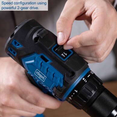 Akumuliatorinis suktuvas/gręžtuvas BC-DD60-X 20V, set S (2Ah + charger), Scheppach 4