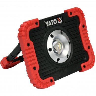 Akumuliatorinis šviesos diodų prožektorius Yato 10W COB LED, 800 lm