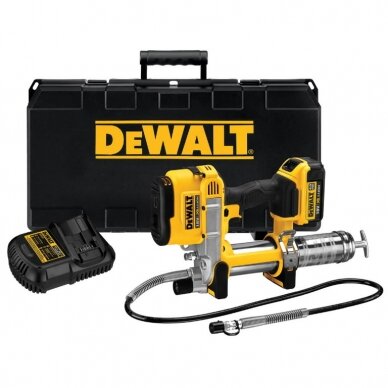 Akumuliatorinis tepimo pistoletas DCGG571M1 18V 4,0Ah, DeWalt Akumuliatorinis tepimo pistoletas DCGG571M1 18V 4,0Ah, DeWalt