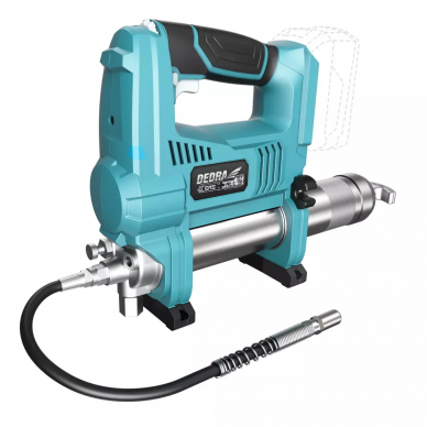 Akumuliatorinis tepimo pistoletas Dedra DED6915, 18 V, (be akum. ir krov.) Akumuliatorinis tepimo pistoletas Dedra DED6915, 18 V, (be akum. ir krov.)