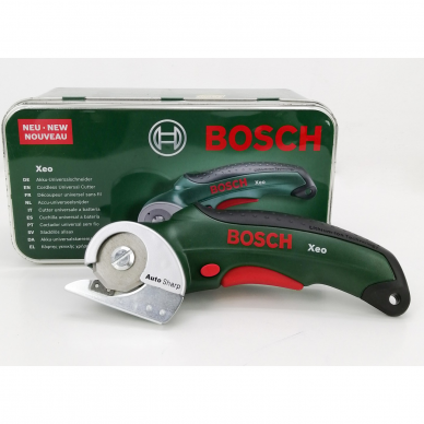 Akumuliatorinis pjovimo įrankis Bosch XEO, 3,6 V 1 Akumuliatorinis pjovimo įrankis Bosch XEO, 3,6 V 1