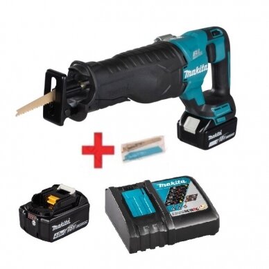 Akumuliatorinis tiesinis pjūklas Makita DJR187RME, 18V, 2x4,0Ah Akumuliatorinis tiesinis pjūklas Makita DJR187RME, 18V, 2x4,0Ah