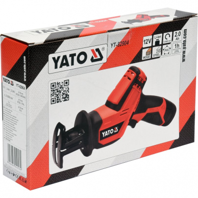 Akumuliatorinis tiesinis pjūklas Yato, 12 V, 2,0 Ah 3 Akumuliatorinis tiesinis pjūklas Yato, 12 V, 2,0 Ah 3